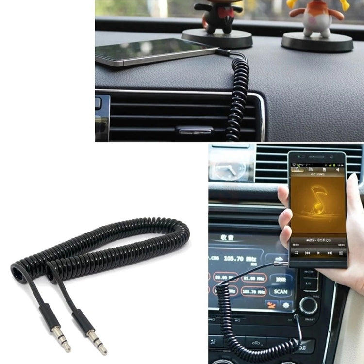 Cavo Aux da 3,5 mm a spirale a molla, compatibile con telefoni, tablet, cuffie, lettore MP3, stereo per auto/casa e altro, lunghezza: da 45 cm a 200 cm