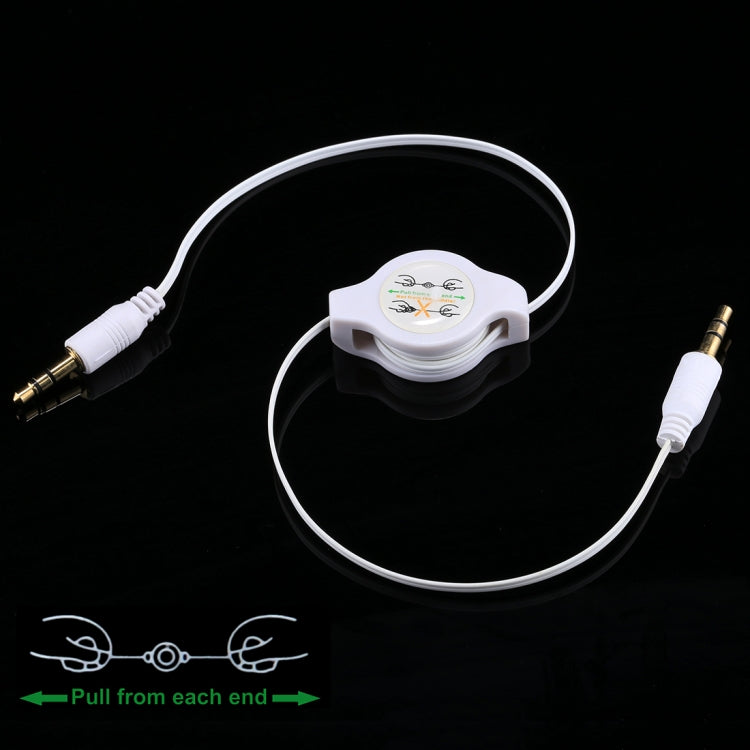 Cavo audio Aux Cavo retrattile maschio-maschio da 3,5 mm, compatibile con telefoni, tablet, cuffie, lettore MP3, stereo per auto/casa e altro, lunghezza: da 11 cm a 80 cm