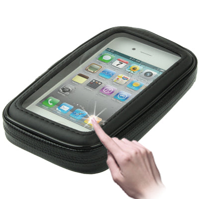 Supporto per bicicletta e custodia Tough Touch impermeabile/resistente alla sabbia/resistente alla neve/resistente allo sporco per iPhone 4 e 4S, Galaxy S III mini/i8190, Galaxy Ace/S5830