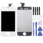 Digitalizzatore LCD con cornice per iPhone 4S bianco e nero