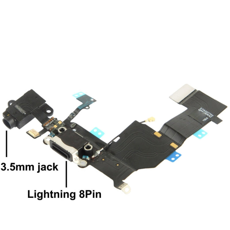 2 in 1 Flex Cable for iPhone 5C (Charger with Original Connector + Original Headphone Audio Jack Ribbon), For iPhone 5C