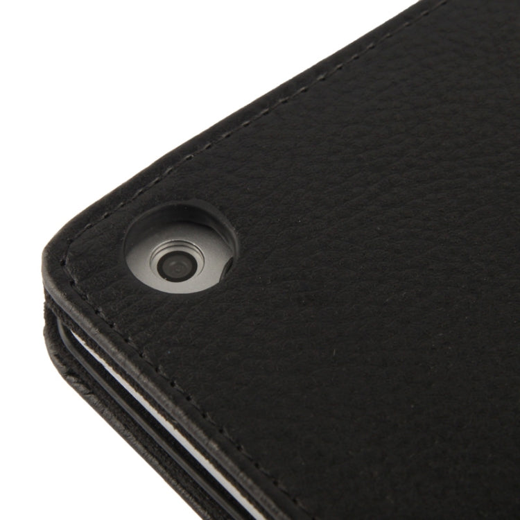 Custodia in pelle flip con texture litchi con supporto e funzione di sonno/sveglia per iPad Air
