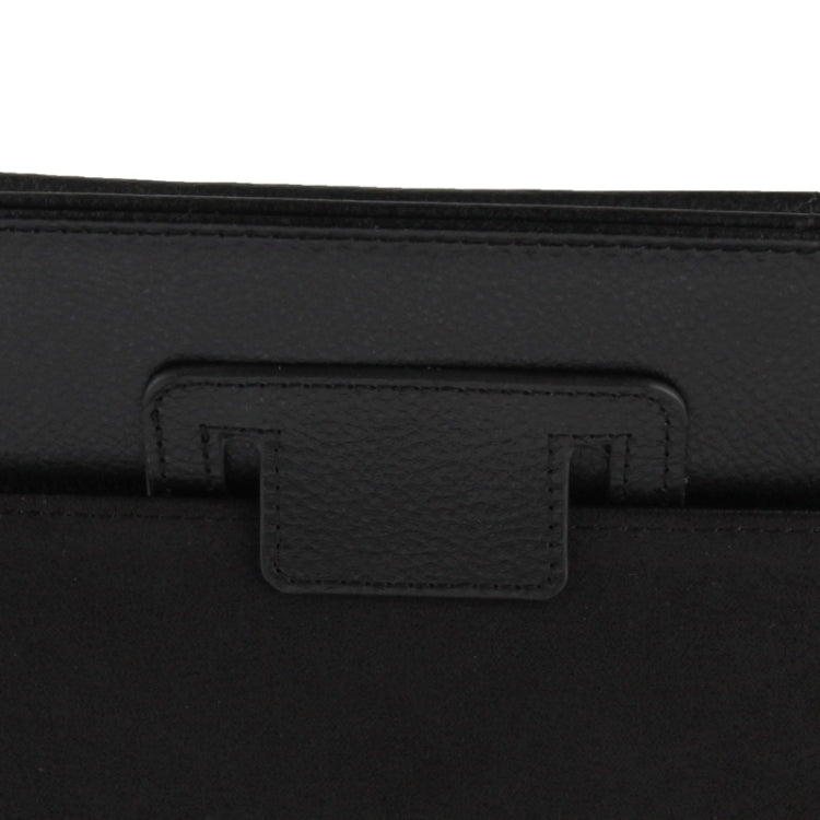 Custodia in pelle flip con texture litchi con supporto e funzione di sonno/sveglia per iPad Air