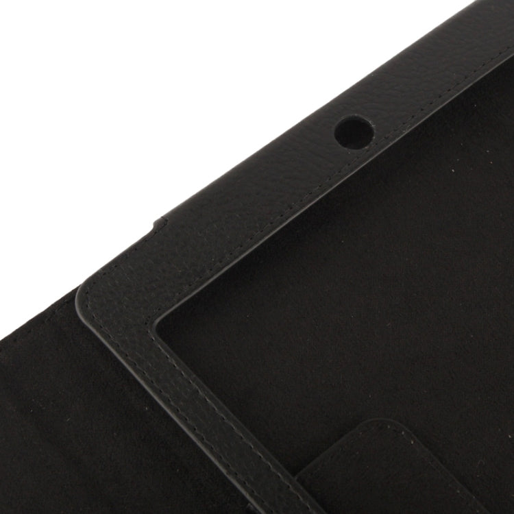 Custodia in pelle flip con texture litchi con supporto e funzione di sonno/sveglia per iPad Air