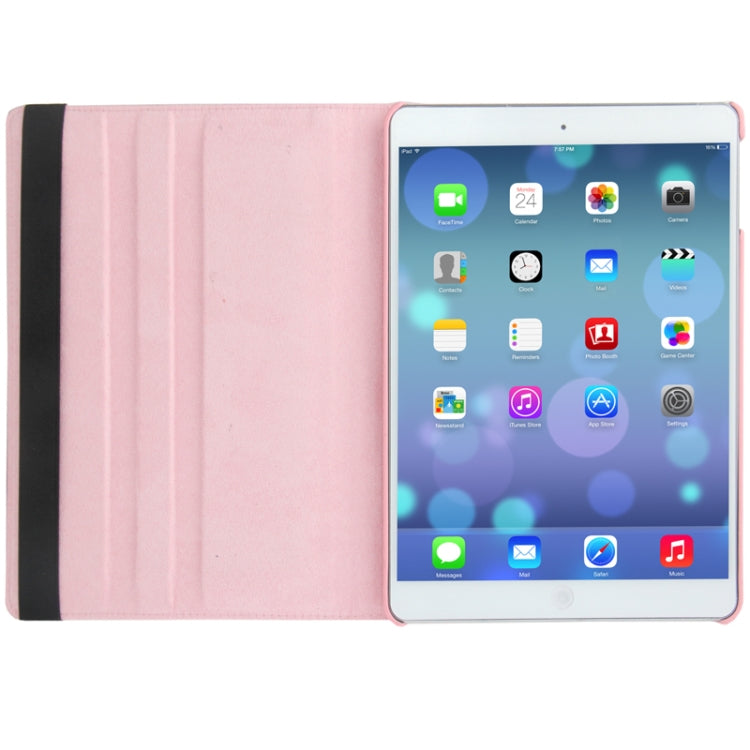 Custodia per tablet in pelle con rotazione a 360 gradi con texture Litchi con supporto per iPad Air / Air 2 / iPad 9.7 2017 / iPad 9.7 2018