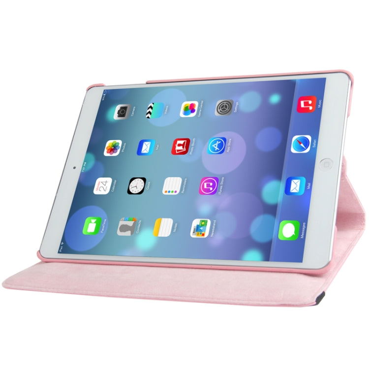 Custodia per tablet in pelle con rotazione a 360 gradi con texture Litchi con supporto per iPad Air / Air 2 / iPad 9.7 2017 / iPad 9.7 2018