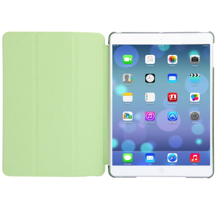 Cover in pelle 3 pieghe Custodia in plastica satinata con supporto e funzione di sospensione/sveglia per iPad Air