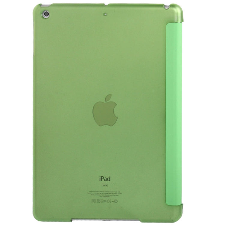 Cover in pelle 3 pieghe Custodia in plastica satinata con supporto e funzione di sospensione/sveglia per iPad Air