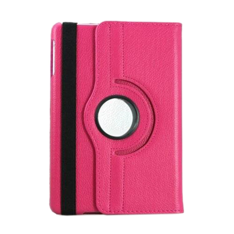 Per iPad 9.7 (2018) e iPad 9.7 (2017) e Air 2 e Air Custodia in pelle con texture litchi con rotazione a 360 gradi con supporto per 2 ingranaggi