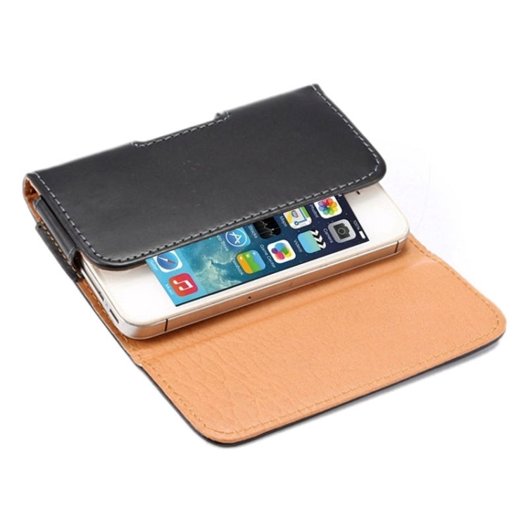 Custodia in pelle/marsupio verticale con texture Crazy Horse con stecca posteriore per iPhone 5S