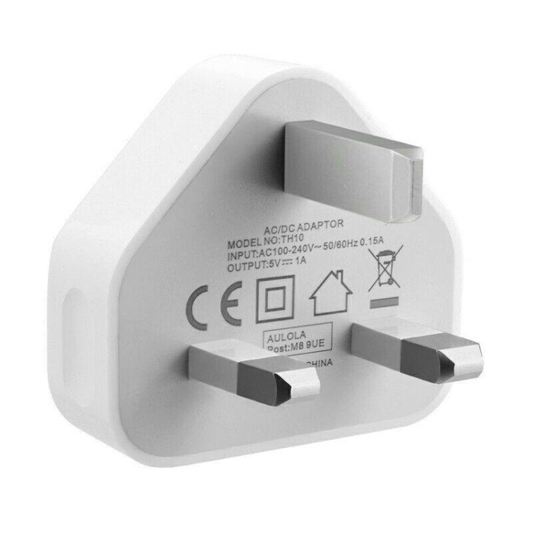 Adattatore caricabatterie USB 5 V / 1 A (presa USA) per iPhone, Galaxy, Huawei, Xiaomi, LG, HTC e altri smartphone, dispositivi ricaricabili, UK Plug, EU Plug, US Plug
