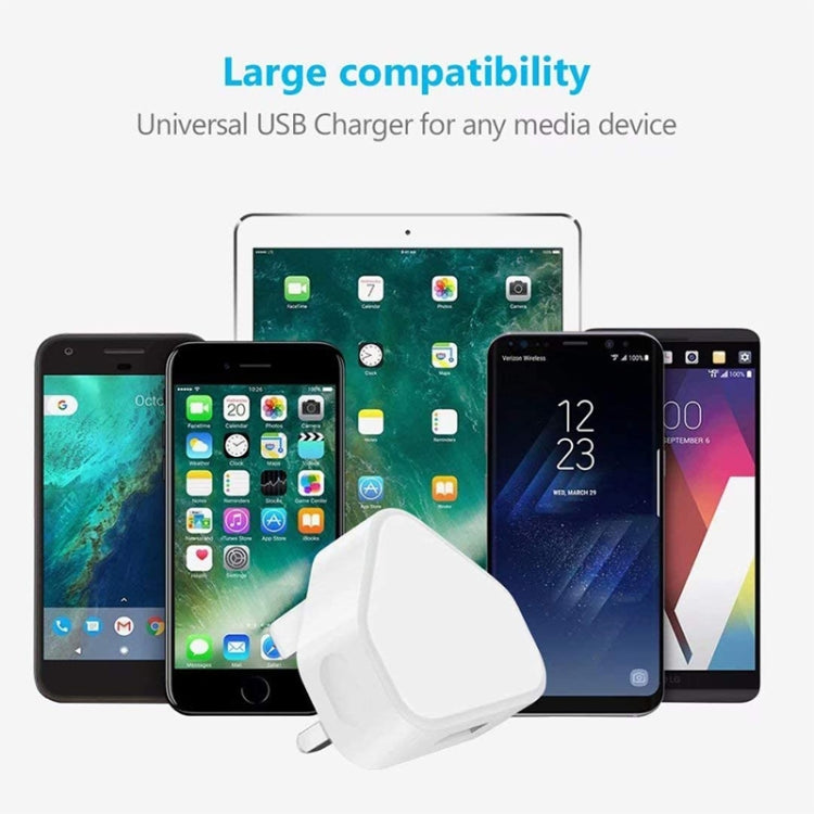 Adattatore caricabatterie USB 5 V / 1 A (presa USA) per iPhone, Galaxy, Huawei, Xiaomi, LG, HTC e altri smartphone, dispositivi ricaricabili, UK Plug, EU Plug, US Plug