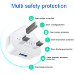 Adattatore caricabatterie USB 5 V / 1 A (spina UK) per iPhone, Galaxy, Huawei, Xiaomi, LG, HTC e altri smartphone, dispositivi ricaricabili