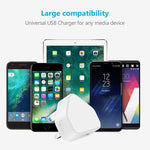 Adattatore caricabatterie USB 5 V / 1 A (spina UK) per iPhone, Galaxy, Huawei, Xiaomi, LG, HTC e altri smartphone, dispositivi ricaricabili