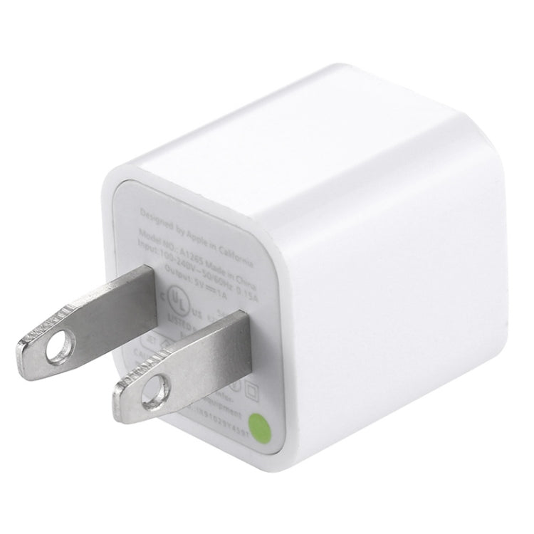 Adattatore caricabatterie USB di alta qualità da 5 V / 1 A con presa USA per iPhone, Galaxy, Huawei, Xiaomi, LG, HTC e altri smartphone, dispositivi ricaricabili