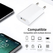 Adattatore Caricabatterie USB 5V 1A UE