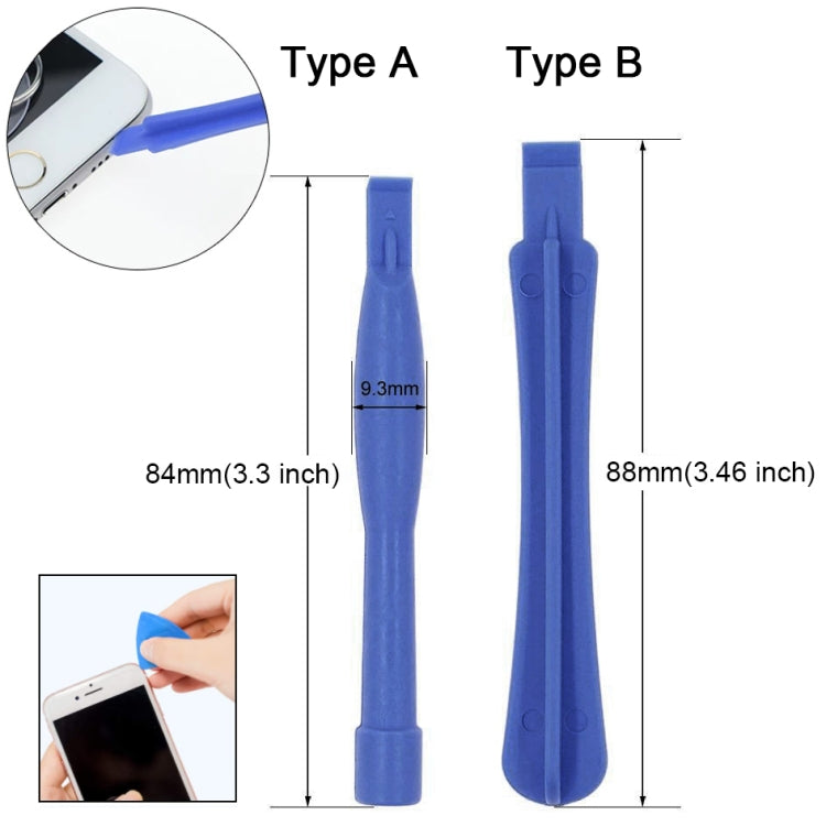 10 in 1 Repair Kit (4 Screwdrivers + 2 Disassembly Rods + 1 Mandrel + 2 Triangles on Thick Slices + Ejector Pin), 10 in 1