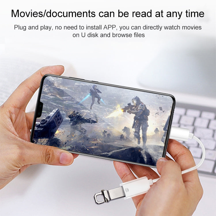 Kit connessione USB OTG 10 cm per iPad e dispositivi USB