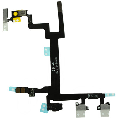 Original Switch Flex Cable (Power Button, Volume Button and Silent Switch Keypad) for iPhone 5, For iPhone 5