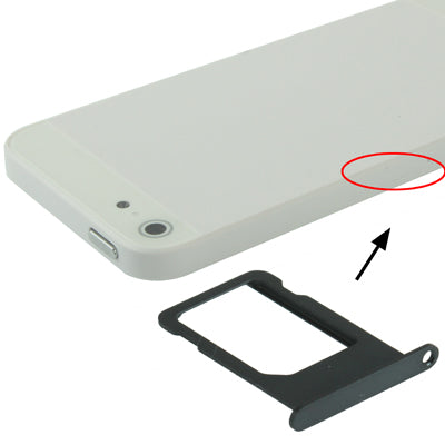 Supporto per vassoio scheda SIM originale per iPhone 5, For iPhone 5 (Single), For iPhone 5