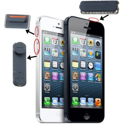 3 in 1 for iPhone 5 (Mute Button + Power Button + Volume Button), For iPhone 5, For iPhone 5 (3 in 1)