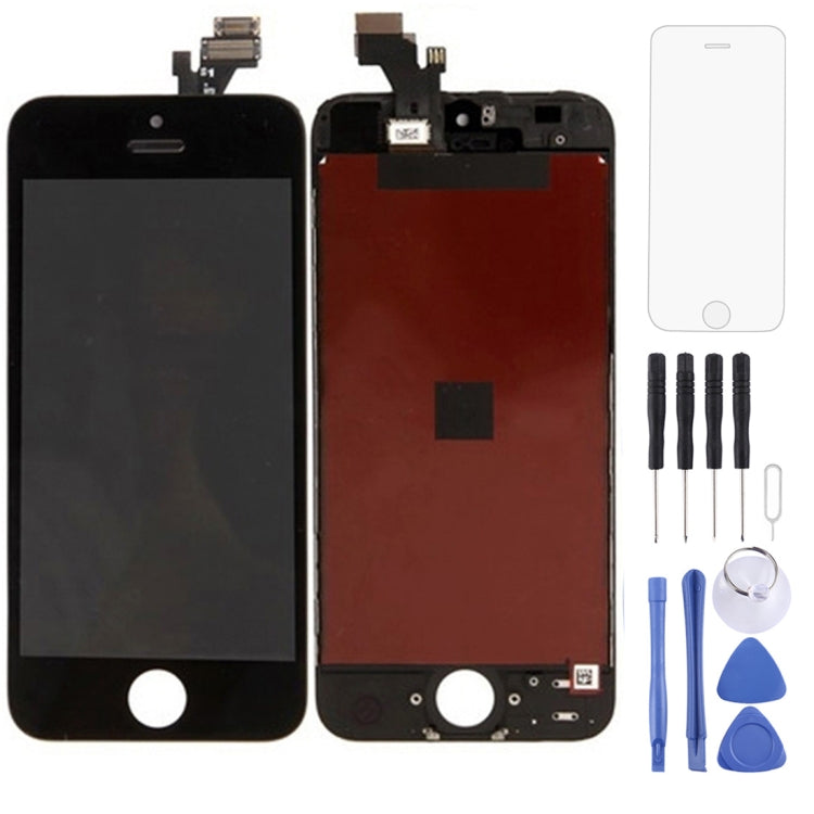 Gruppo digitalizzatore (LCD originale + cornice LCD + touch pad) per iPhone 5, For iPhone 5 Black, For iPhone 5 White, For 5