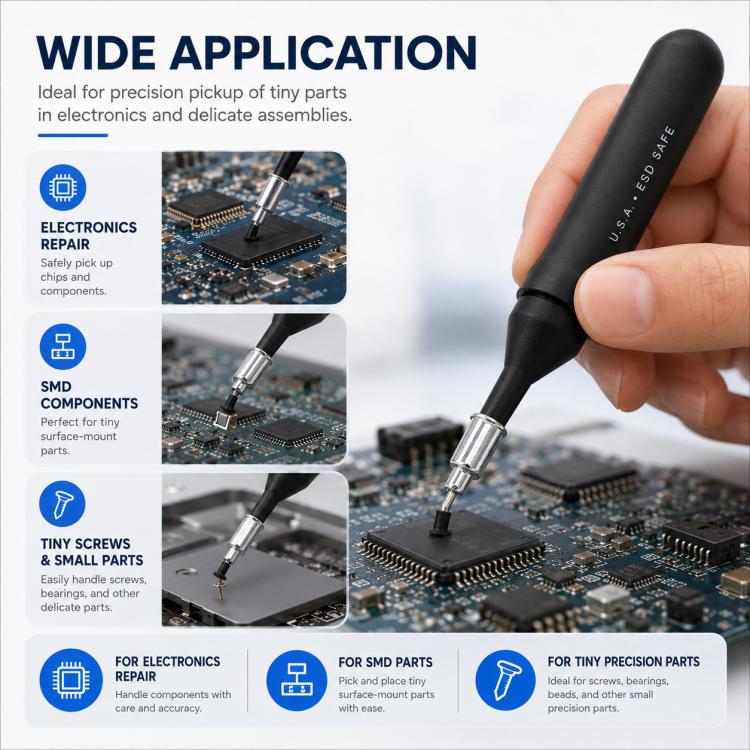 Penna aspirazione a vuoto antistatica per componenti IC