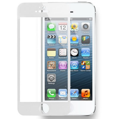 Pellicola protettiva in vetro temperato per iPhone 5 & 5S & 5C, For iPhone 5 & 5S & 5C White (1 PC)