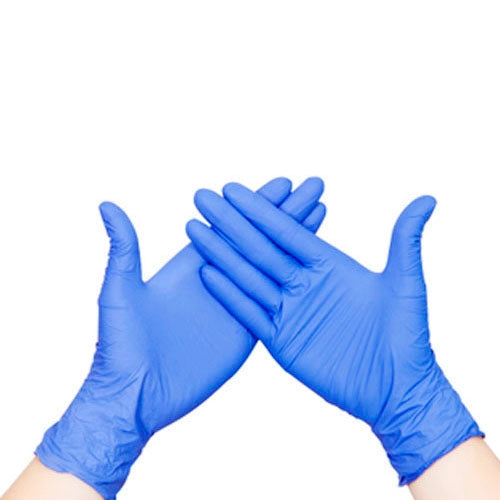 AMMEX 100pcs Durable Disposable Nitrile Rubber Gloves, Size: M