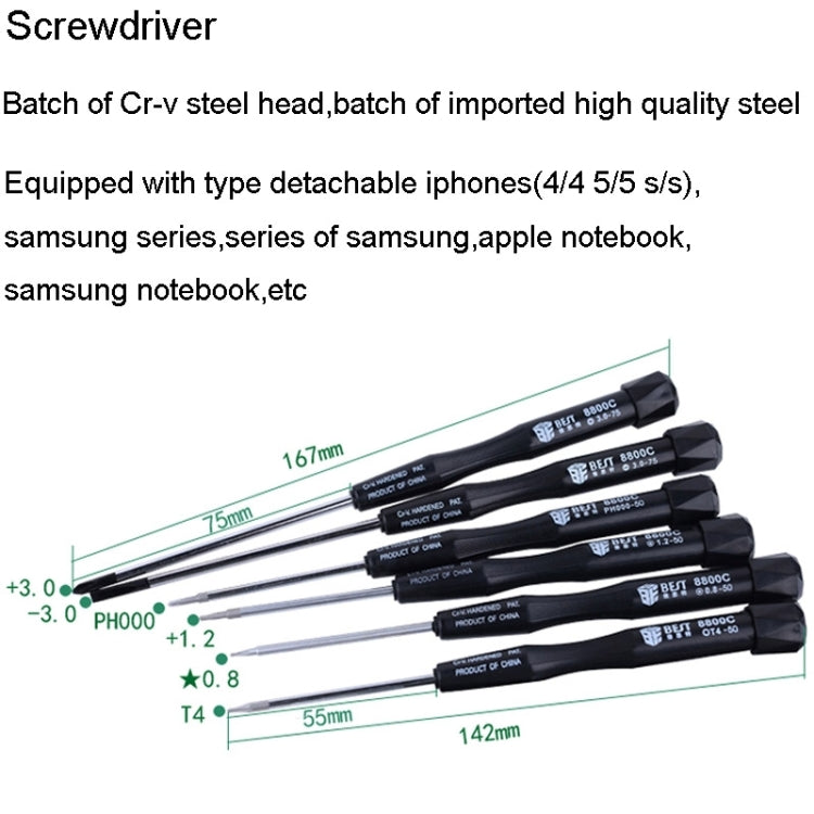 BEST BST-112 22 in 1 Professional Multi-Purpose Repair Tool Set for Cell Phone/Laptop, BST-112