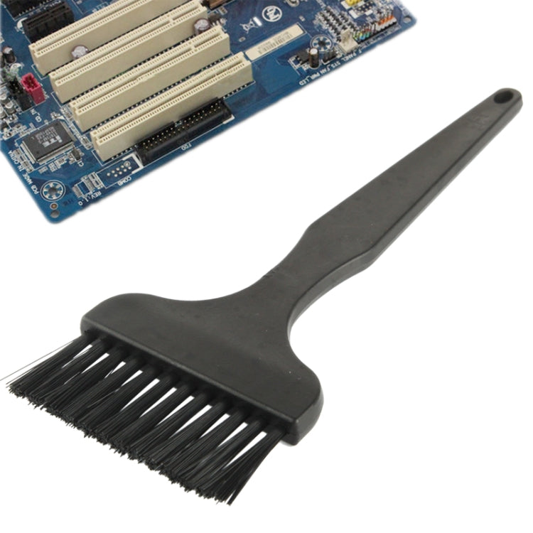 Anti-static cleaning brush with 12 spokes flat handle for electronic components, length: 17cm, Length: 17cm