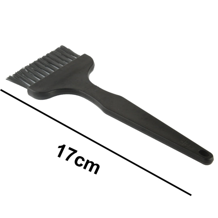 Anti-static cleaning brush with 12 spokes flat handle for electronic components, length: 17cm, Length: 17cm