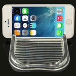 Cuscinetto/supporto in gel di silicone adesivo magico antiscivolo per cruscotto dell'auto per iPhone 5 e 5S / iPhone 4 e 4S, 8, 5, 4, For iPhone, Galaxy, Sony, Lenovo, HTC, Huawei, and other Smartphones(Transparent), 7                                  ...