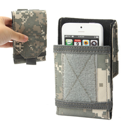 Camouflage Army Combat Travel Utility Gancio e anello di chiusura Marsupio Marsupio per cellulare Soldi
