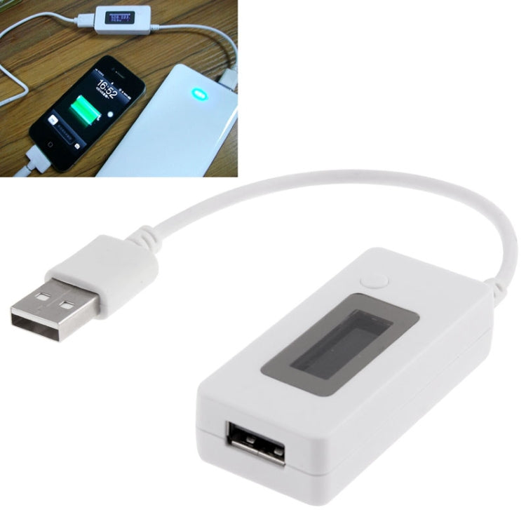 Mini tester mobile di capacità di alimentazione KCX-017, USB Voltage-KCX-017 White