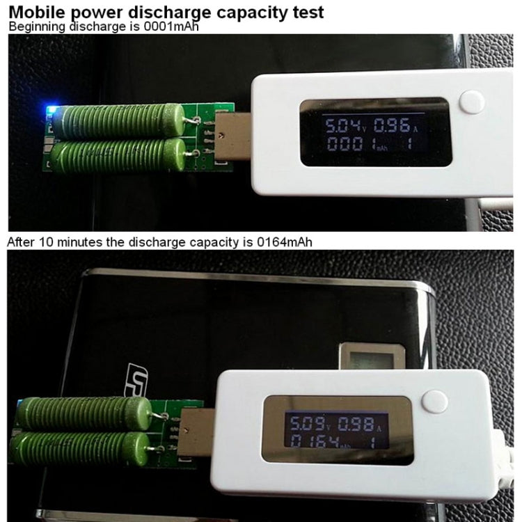 Mini tester mobile di capacità di alimentazione KCX-017, USB Voltage-KCX-017 White