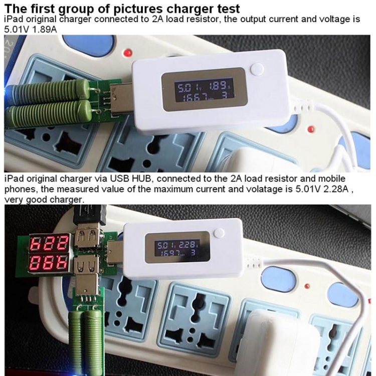 Mini Mobile Power Capacity Tester KCX-017, USB Voltage-KCX-017 White