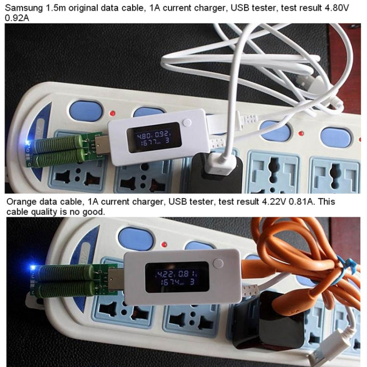 Mini Mobile Power Capacity Tester KCX-017, USB Voltage-KCX-017 White