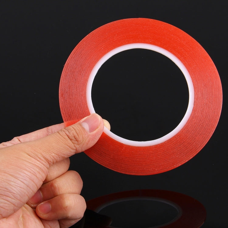 Nastro adesivo biadesivo da 2 mm di larghezza per la riparazione del pannello touch del telefono cellulare iPhone/Samsung/HTC, lunghezza: 25 m (rosso), Width: 2mm(Red)