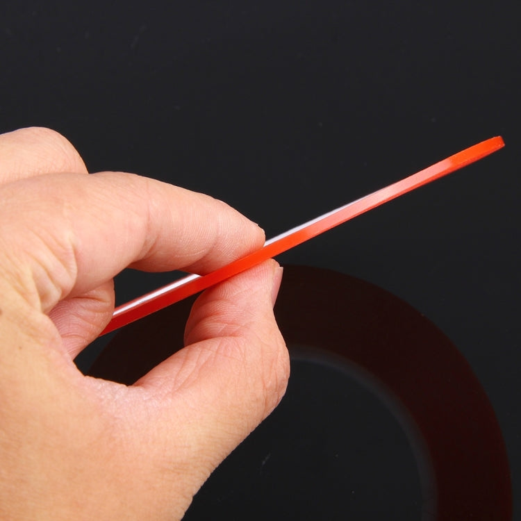 Nastro adesivo biadesivo da 2 mm di larghezza per la riparazione del pannello touch del telefono cellulare iPhone/Samsung/HTC, lunghezza: 25 m (rosso), Width: 2mm(Red)