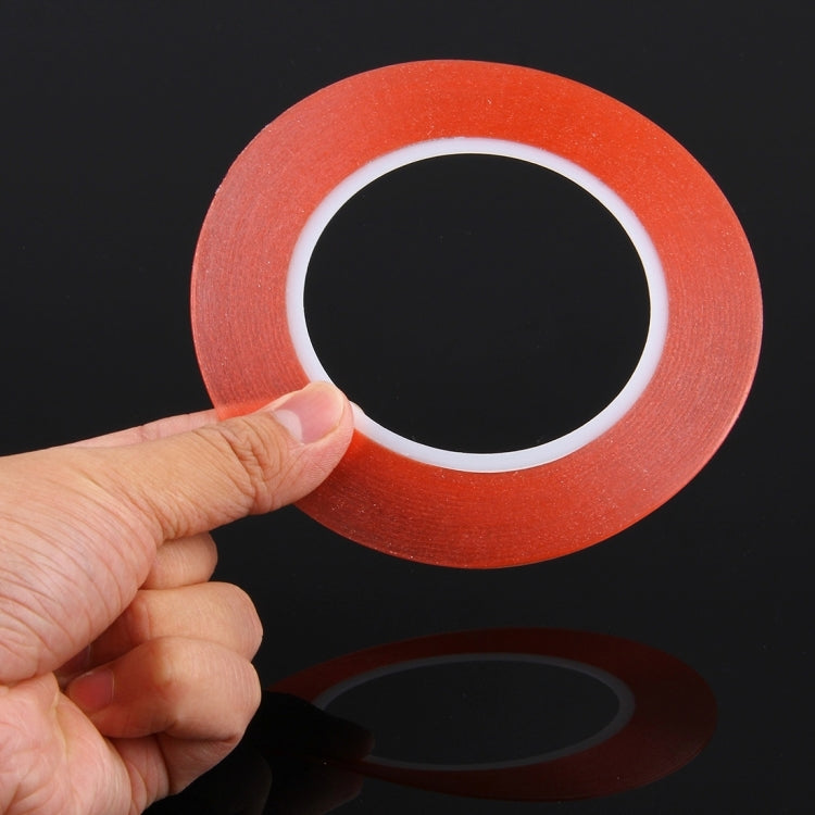 Nastro adesivo biadesivo da 1 mm di larghezza per la riparazione del pannello touch del telefono cellulare iPhone/Samsung/HTC, lunghezza: 25 m, Width: 1mm(Red)