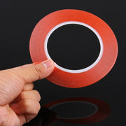 Nastro adesivo biadesivo da 1 mm di larghezza per la riparazione del pannello touch del telefono cellulare iPhone/Samsung/HTC, lunghezza: 25 m, Width: 1mm(Red)