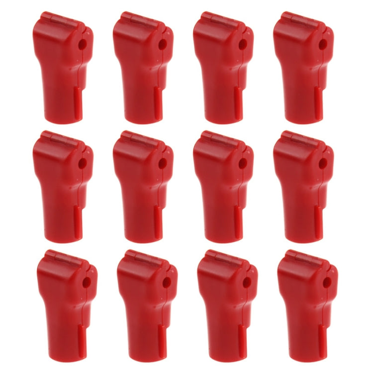 Gancio per display in ABS rosso da 12 pezzi/gancio per blocco di sicurezza, 5.0mm Lock Hook Red, 6.0mm Lock Hook Red