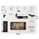 Magnetic Project Mat for iPhone/Samsung Repair Tools, Size: 30cm x 25cm, 30cmx 25cm