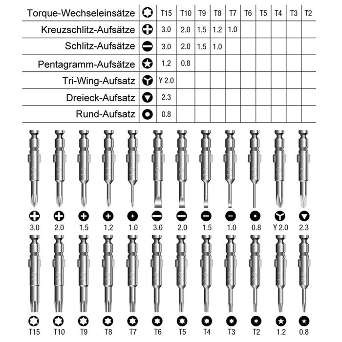 SHE-K 25 in 1 Precision Electronics Screwdriver Set, 25 in 1