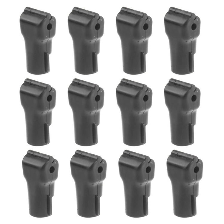 Gancio sicurezza ABS nero 5 mm per display - 12 pezzi