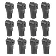 Gancio per display/blocco di sicurezza in ABS nero da 12 pezzi da 5,0 mm, 5.0mm Lock Hook Black