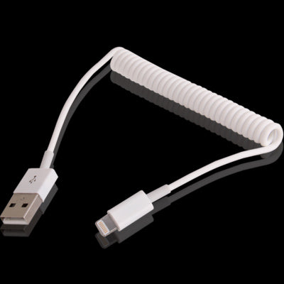 Cavo a spirale USB per sincronizzazione dati/ricarica per iPhone, iPad