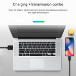 Cavo ricarica USB 1 metro in nylon per iPhone e iPad