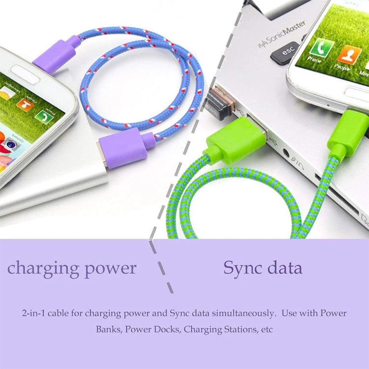 Cavo ricarica USB 1 metro in nylon per iPhone e iPad